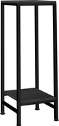 Plant Stand Indoor, Tall Plant stands for Indoor Outdoor Plants, 2 Tier Heavy Duty Plant Shelf 31" Metal Pedestal Stand Modern Corner Flower Stand for Patio, Living Room, Balcony(Black)