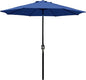 Blissun 9' Outdoor Patio Umbrella, Outdoor Table Umbrella, Yard Umbrella, Market Umbrella with 8 Sturdy Ribs, Push Button Tilt and Crank