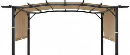 Garden Winds Durable 350 Replacement Canopy Top Compatible with Aldi Pergola Models 23700-23, 822993, 49964 - Beige