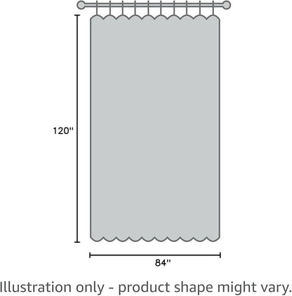 NICETOWN Blackout Bedroom Curtain for Patio Room Darkning, Rustproof Grommet Blackout Vertical Blind, Sunlight Blocking Gazebo Curtain for Front Patio/Hall, Slate Grey, 1 Piece, 84" Wide, 120" Long