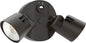 Lithonia Lighting HomeGuard 2-Light LED Outdoor Flood Lights, Outdoor LED Lights, Dusk to Dawn Sensor, Adjustable Lumens, 4000K Cool White, Round Heads, Dark Bronze (HGX LED 2RH ALO 40K 120 PE DDB)