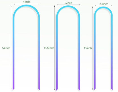 3 Pack U-Shaped Colorful Acrylic Plant Trellis for Indoor Plants, Small Plant Trellis for Potted Plants Climbing Plants, Plant Support Trellis for Vine Ivy Hoya Indoor Outdoor
