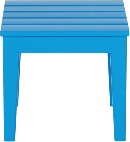 WestinTrends Ashore Outdoor Patio Modern Adirondack Side Table, Pacific Blue by WestinTrends