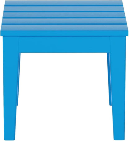 WestinTrends Ashore Outdoor Patio Modern Adirondack Side Table, Pacific Blue - Image 4
