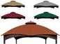 Ripstop Rust Red Ripstop Replacement Top for Lowe's Allen Roth 10X12 Gazebo Model #GF-12S004B-1/ GF-12S004BTO