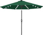 ABCCANOPY Durable Solar Led Patio Umbrellas with 32LED Lights 11FT (Deep Green)