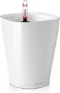Lechuza 14900 Deltini Self-Watering Planter for Indoor and Outdoor Use, 6" x 6" x 7", White