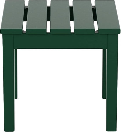WestinTrends Ashore Outdoor Patio Modern Adirondack Side Table, Dark Green - Image 5