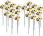 20pcs Bee Garden Stakes, Resin Bumblebee Yard Decor for Flower Pots - Spring Summer Outdoor Decoration, Durable Garden Stakes for Flower Beds & Lawn (20pcs)