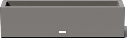 Veradek Block Series Window Box Planter - Rectangular Flower Pot for Indoor or Outdoor Window Sill/Balcony | All-Weather Use with Drainage Holes | Modern Décor for Succulents, Herbs, Small Plants