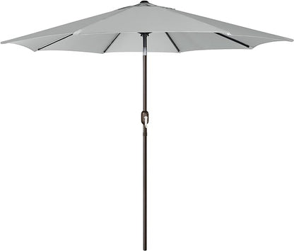 Blissun 9' Outdoor Patio Umbrella, Outdoor Table Umbrella, Yard Umbrella, Market Umbrella with 8 Sturdy Ribs, Push Button Tilt and Crank
