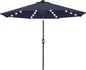ABCCANOPY Durable Solar Led Patio Umbrellas with 32LED Lights 11FT (Deep Blue)