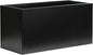 Galvanized Steel Metal Planter 25" L x 11" W x 13" H Rectangular Indoor Black Planter Box Large Outdoor Planters Steel Commercial Residential for Patio, Garden