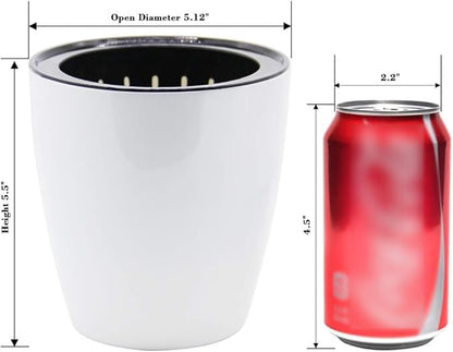 SAND MINE Self Watering Planter White Flower Pot (6, XL)