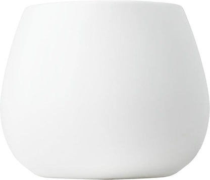 Kate Sleek Matte White Plant Pot Indoor, 5 Inch Pot for Plants, Lightweight, Minimal Style, Tabletop Decorative Garden Pot at Living Room, Work Desk, Ceramic Planter for Indoor Plants, Faux Flower