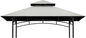 Grill Gazebo Replacement Top, 5 * 8 Outdoor BBQ Top Cover, Double Layer BBQ Gazebo Top Canopy for Model #L-GG001PST-F (Gray)