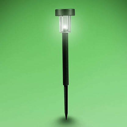MECCANIXITY Plastic Ground Spikes 8.2 Inch Landscape Stakes with Extension Pole Light Replacement for Solar Torch Lamps of Garden Pathway, 2 Set