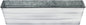 Achla Designs Galvanized Window Flower Box Planter-Cape Cod White-Small (22" L x 6" W x 5" H)
