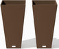 Veradek V-Resin Indoor/Outdoor Taper Planter, 2-Pack (26 inch, Espresso)