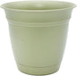 The HC Companies Eclipse Round Planter with Saucer - Outdoor & Indoor Plant Pot with Drainage Holes - Lightweight, UV-Resistant Plastic Pots for Plants, Flowers & Herbs (10" Seafoam, Pack of 1)