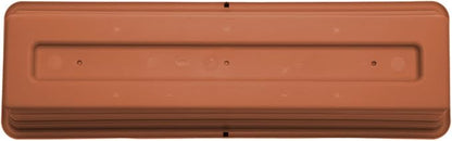 Bloem Dura Cotta 18" Terra Cotta Resin Rectangle Window Box Planter with Saucer Tray for Indoor and Outdoor Gardening