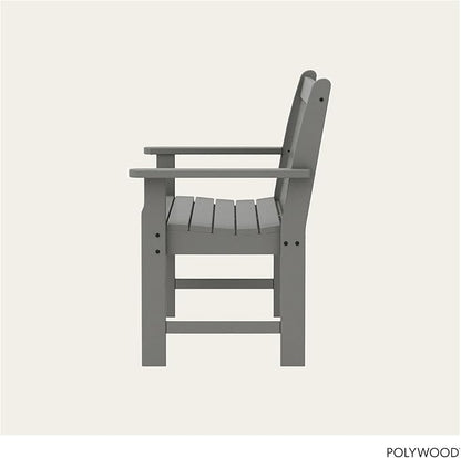 POLYWOOD GNB48GY Vineyard 48" Bench, Slate Grey