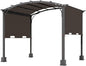 85'' x 208'' Universal Pergola Replacement Cover for Doubleton Steel Pergola L-PG080PST, Waterproof Sunshade Canopy Top for Patio Gazebo, Deck, Porch, Yard, Outdoor Cover Only (Brown)
