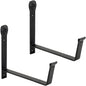 Achla Designs SFB-02 Wall-Mount, 8 inch Flower Window Box Planter Brackets, 8-inch, Black