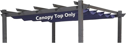 Pergola Shade Cover Replacement Canopy Top Compatible with 10 X 10 ft 6-Bar Pergola Frames - Navy Blue (Canopy Size 116" W x 95" L, Canopy Top Only)