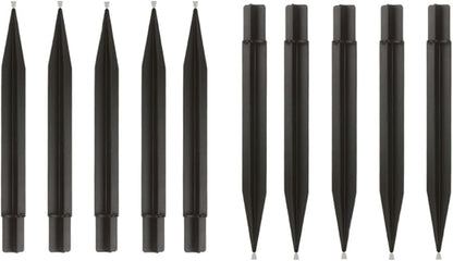 8.25" Reinforced ABS Plastic Solar Ground Spikes - Durable Solar Light Replacement Stakes for Garden, Pathway, Deck, Camping, Christmas Lights (Fits 0.83" Inside Diameter) (Black-10 Pack)