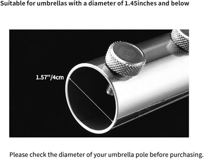Portable Beach Umbrella Sand Anchor, Stainless Steel Lawn Umbrella Base Holder, Resistant to Strong Winds and Rustproof Umbrella Stand for Umbrella, Fishing Rod,Beach