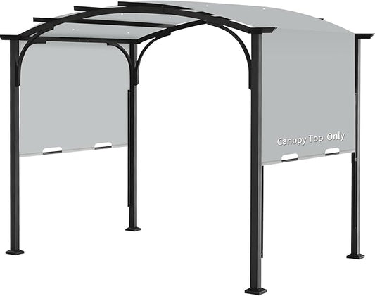 Pergola Canopy Replacement Cover for Lowe's Allen + Roth 10x10 Ft Freestanding Pergola, 200" x 103" Shade Cover, Compatible with Model #L-PG152PST-B,Cover Only (Gray)