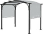 Pergola Canopy Replacement Cover for Lowe's Allen + Roth 10x10 Ft Freestanding Pergola, 200" x 103" Shade Cover, Compatible with Model #L-PG152PST-B,Cover Only (Gray)