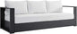 Modway Tahoe Aluminum Outdoor Patio Sofa in Gray White