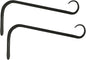 11 inch Plant Hanger, Sturdy Hanging Plant Bracket Outdoor, Hanging Plant Wall Hook Heavy Duty, for Hanging Bird Feeders, Planters, Lanterns, Wind Chimes, Indoor/Outdoor Use, Black, Set of 2