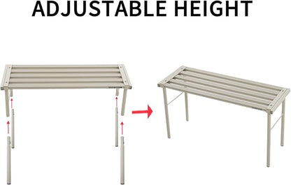 SBDSBD OUTEROOM Metal Plant Stand, Rust-proof Aluminum Flower Pot Stand, Plants Display Stands Decoration Racks for Living Room Balconies and Gardens (120 White)