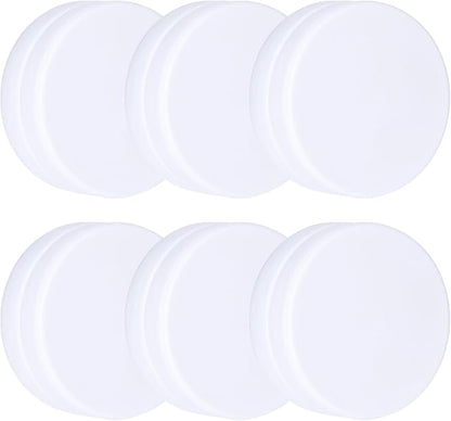 3LB Heavy Duty Outdoor Curtain Weights, Strong Magnetic Gazebo Curtain Weights, Rubber Covered Waterproof Drapery Weight, Prevent Curtain Liner from Blowing Around, White, 6 Pairs