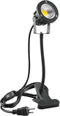 LED Spot Lights Plug in Outdoor Indoor Light 7W 3000K 9.8ft Power Cord Waterproof Landscape Lights Spotlight with Clip and Metal Hose for Plants Yard Garden Accent Lighting Ambient Light
