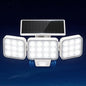 WdtPro Solar Lights Outdoor Motion Sensor, 3500LM Bright Solar Flood Lights Outdoor, Adjustable & Upgrade Glass Panel, Wireless LED Solar Powered Security Spot Lights Waterproof for Yard-1Pack, White