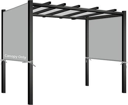 17x6.8 Ft Universal Pergola Replacement Canopy, Outdoor Canopy Shade Cover(Cover Only) (Gray)