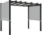 17x6.8 Ft Universal Pergola Replacement Canopy, Outdoor Canopy Shade Cover(Cover Only) (Gray)