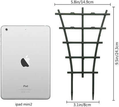 Plant Trellis Indoor, 6Pcs Stackable Plant Trellis for Climbing Plants Indoor, Small Plant Climbing Trellis for Potted Plants Plastic Climbing Plant Support Trellis for Houseplant Hoya Pothos