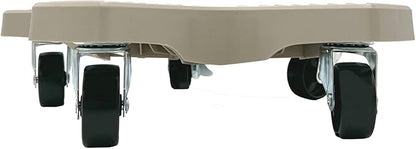 Bosmere 20" Plant Caddie - Heavy-Duty Rolling Plant Stand with Locking Wheels, 500 lb Capacity – Durable Plant Caddy for Indoor/Outdoor Use, Light Gray