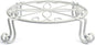 White Plant Stand for Flower Pot Heavy Duty Potted Holder Indoor Outdoor Metal Rustproof Iron Garden Container Round Supports Rack for Planter Bronze, Pumpkin Stand Outdoor