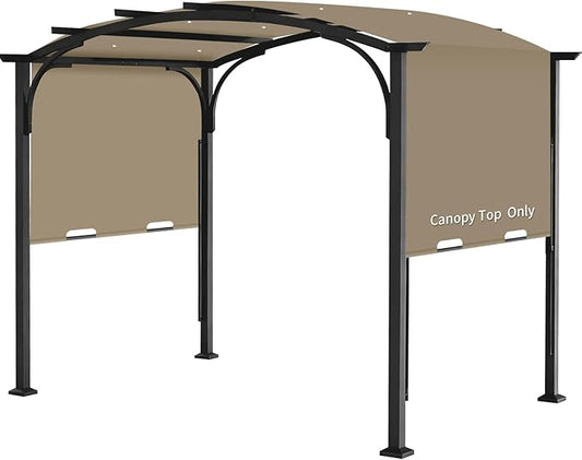 Pergola Canopy Replacement Cover for Lowe's Allen + Roth 10x10 Ft Freestanding Pergola, 200" x 103" Shade Cover, Compatible with Model #L-PG152PST-B,Cover Only (Khaki)