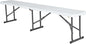 LIFETIME Portable Folding Bench, 6‑Foot Fold‑in‑Half, UV‑Resistant Seat, Powder‑Coated Steel Frame, Lightweight, Stain‑Resistant, Non‑Marring Foot Caps, Indoor/Outdoor Portable Seating