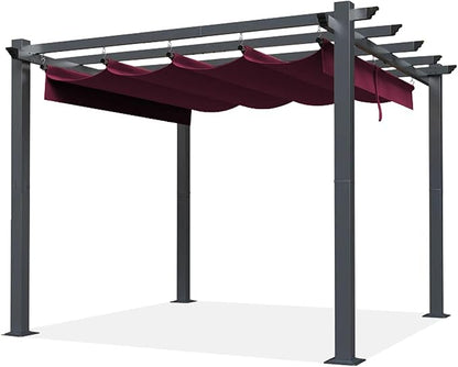SCOCANOPY Replacement Cover Compatible with Home Depot Hampton Bay Pergola # GFM00467F,GFM00469A,(Burgundy)