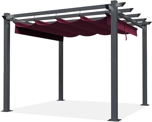 SCOCANOPY Replacement Cover Compatible with Home Depot Hampton Bay Pergola # GFM00467F,GFM00469A,(Burgundy)