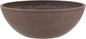 PSW Pot Collection M20C 8-inch Plastic/Stone/Wood Composite Low Bowl Planter – No Drainage Hole (Drillable), Shallow Indoor/Outer Pot for Succulents, Bonsai, Fairy Gardens, Herbs, Chocolate