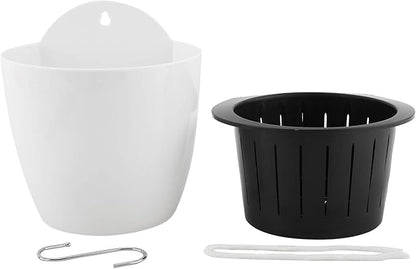 Homend 7 Pack Self Watering Hanging Planters, L Size, Suitable for Indoor or Outdoor Use, Durable and Great for Gifting
